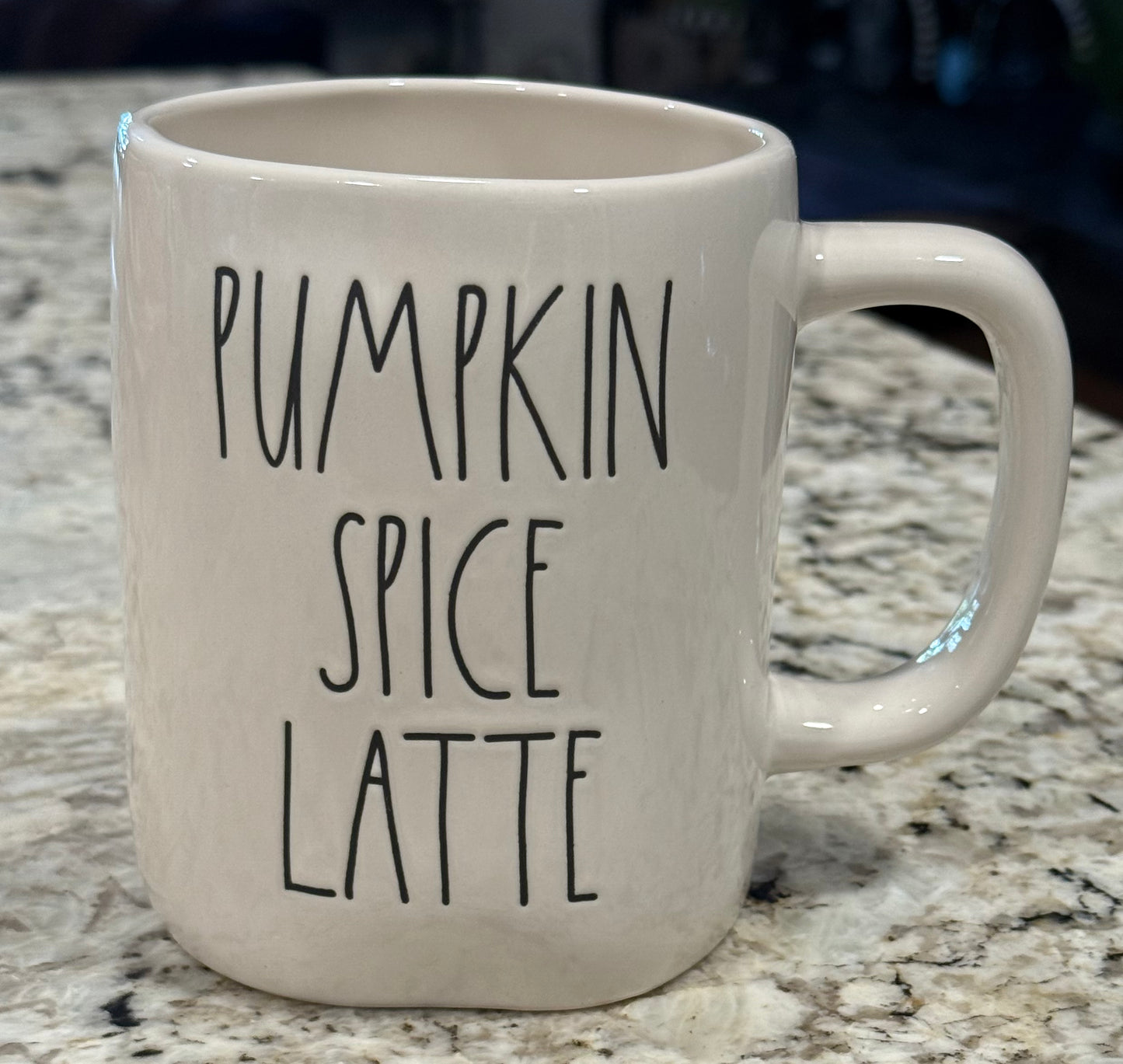 New Rae Dunn fall ceramic coffee mug PUMPKIN SPICE LATTE