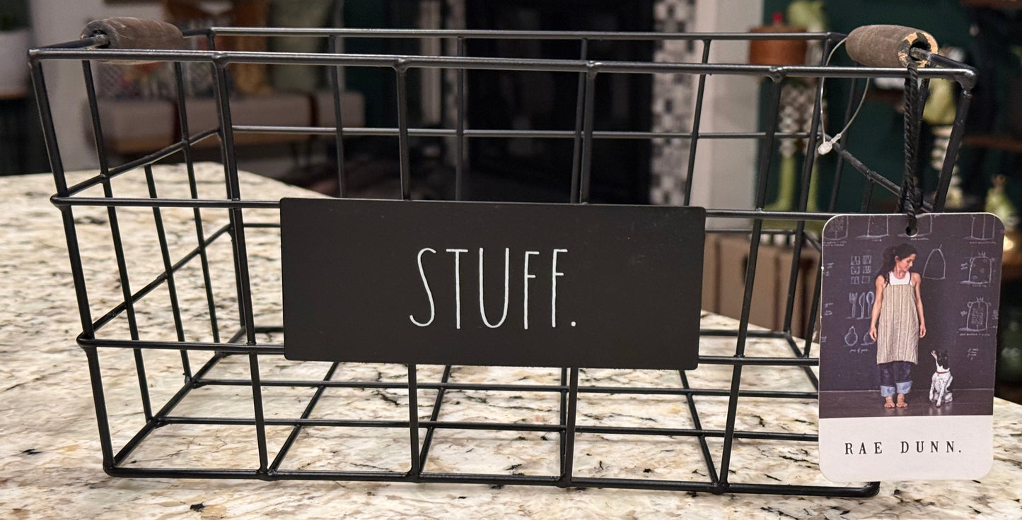 New Rae Dunn metal wire storage basket STUFF