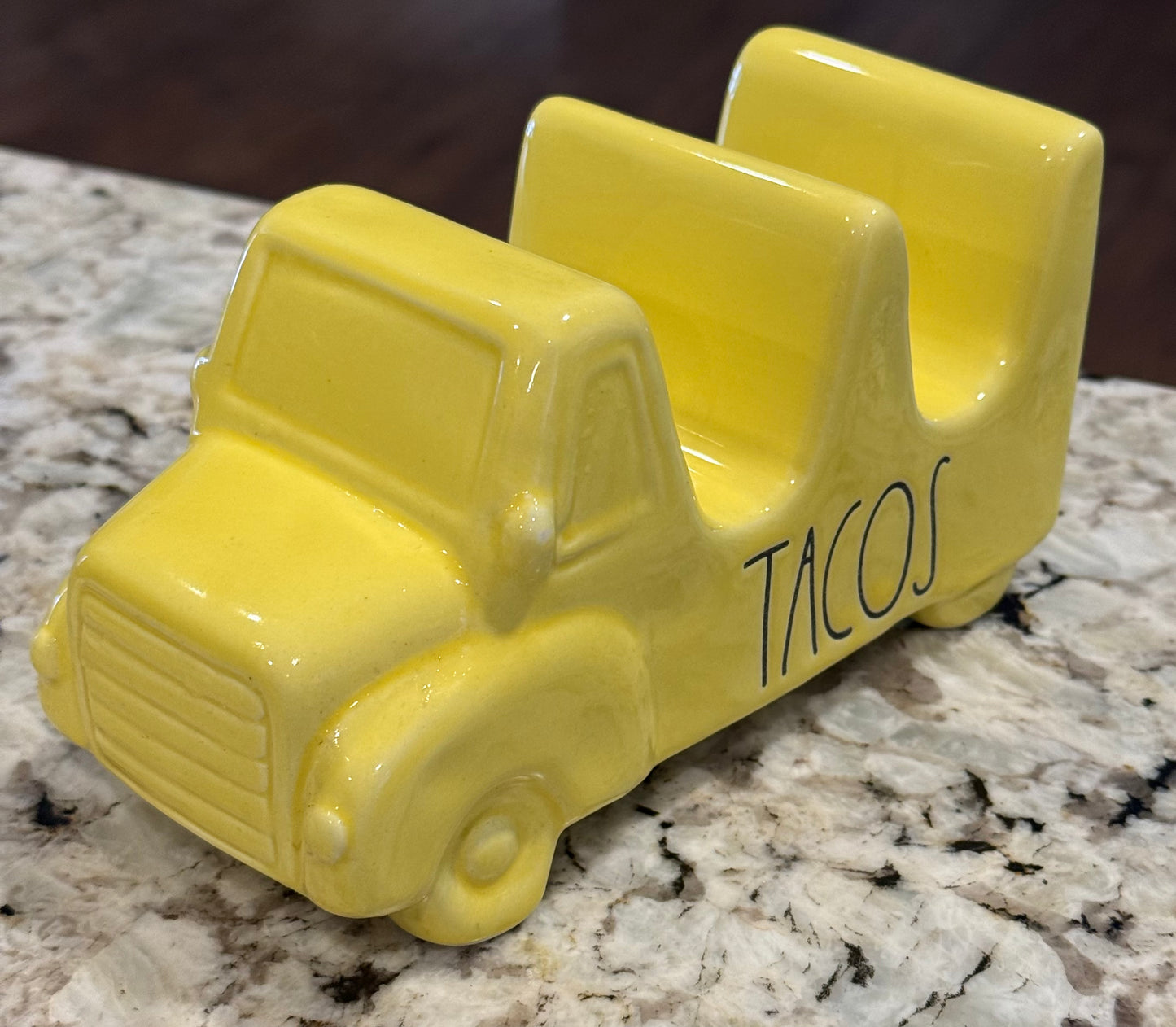 New Rae Dunn ceramic TACOS 2-slot truck holder