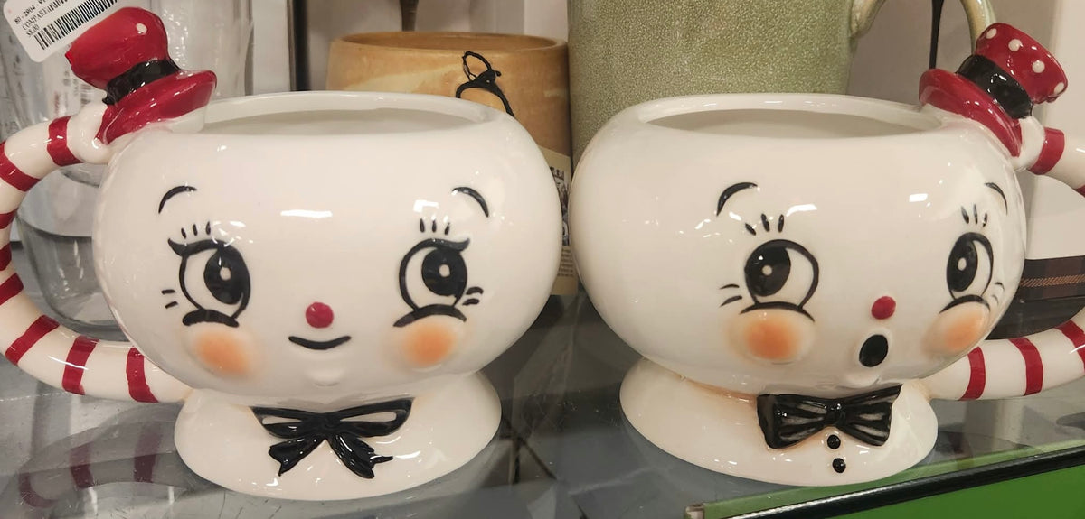 New release Joanna Parker ceramic snowman coffee mug set