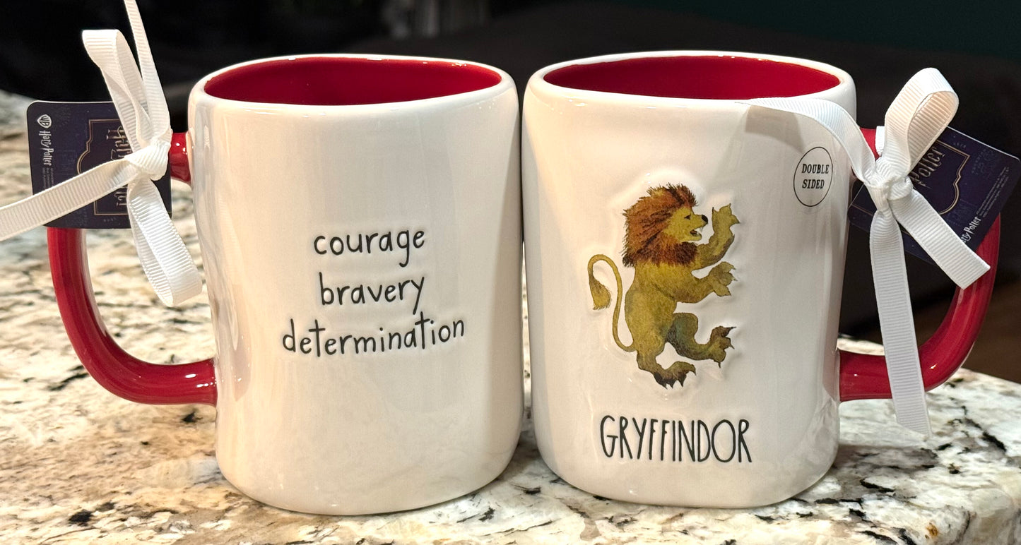 New Rae Dunn x Harry Potter ceramic coffee mug GRYFFINDOR