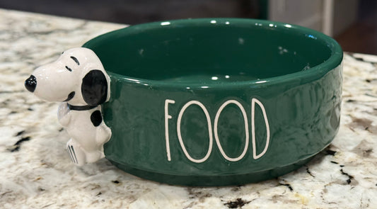 New Rae Dunn x Peanuts Snoopy ceramic FOOD dish
