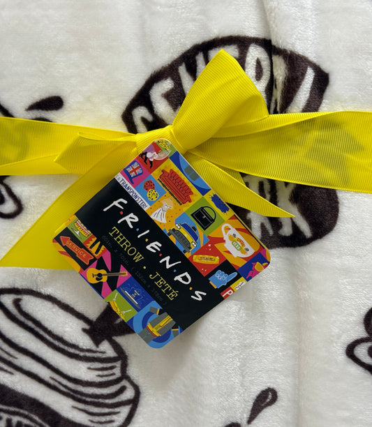 New FRIENDS oversized central perk throw blanket bedding 60x70