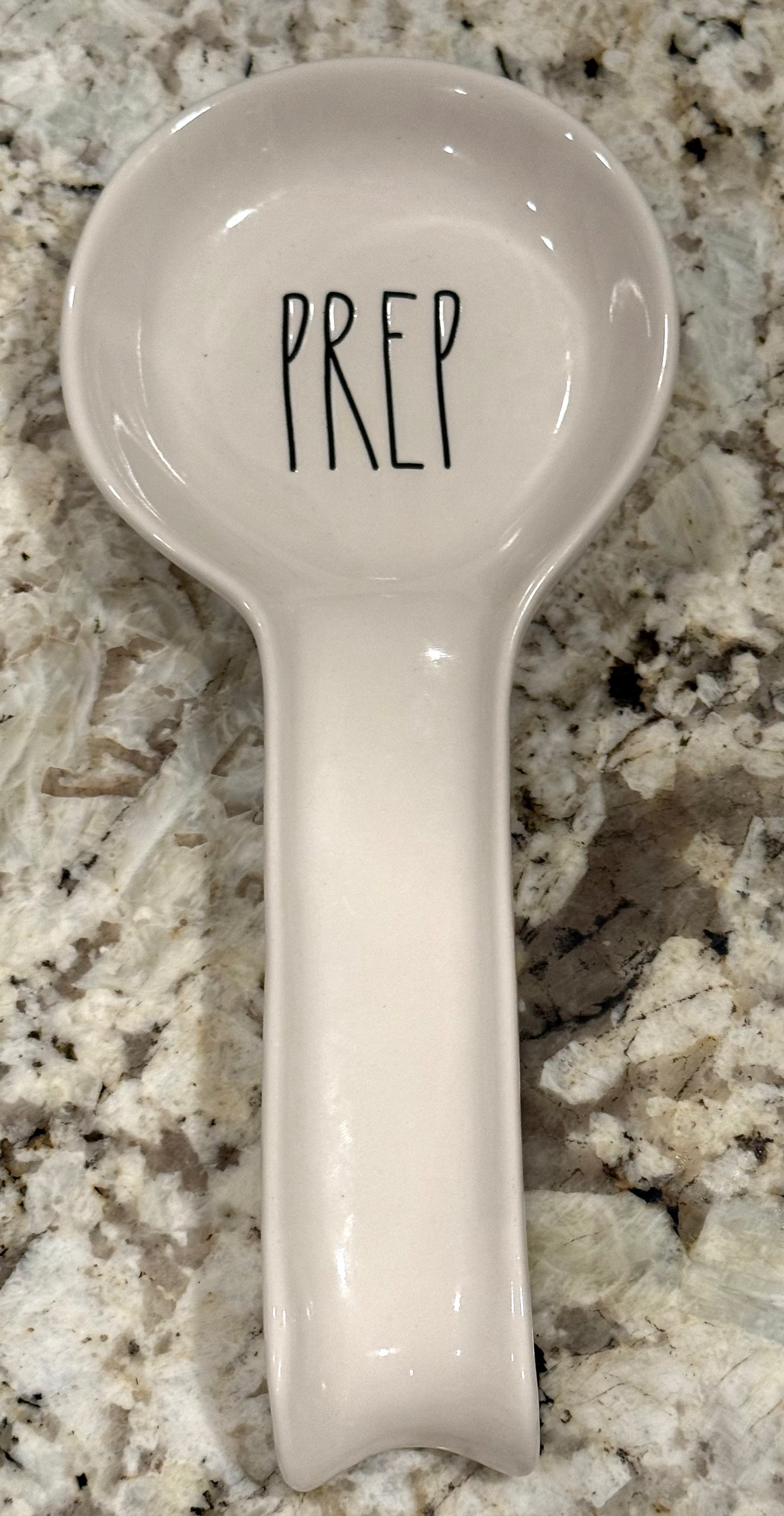 New Rae Dunn white ceramic spoon rest PREP