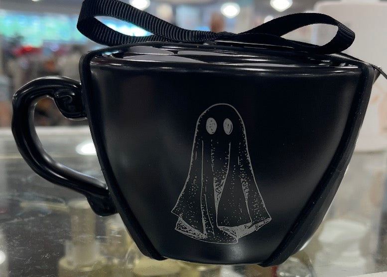 New release Rae Dunn black ceramic measuring cup set Halloween ghost decor