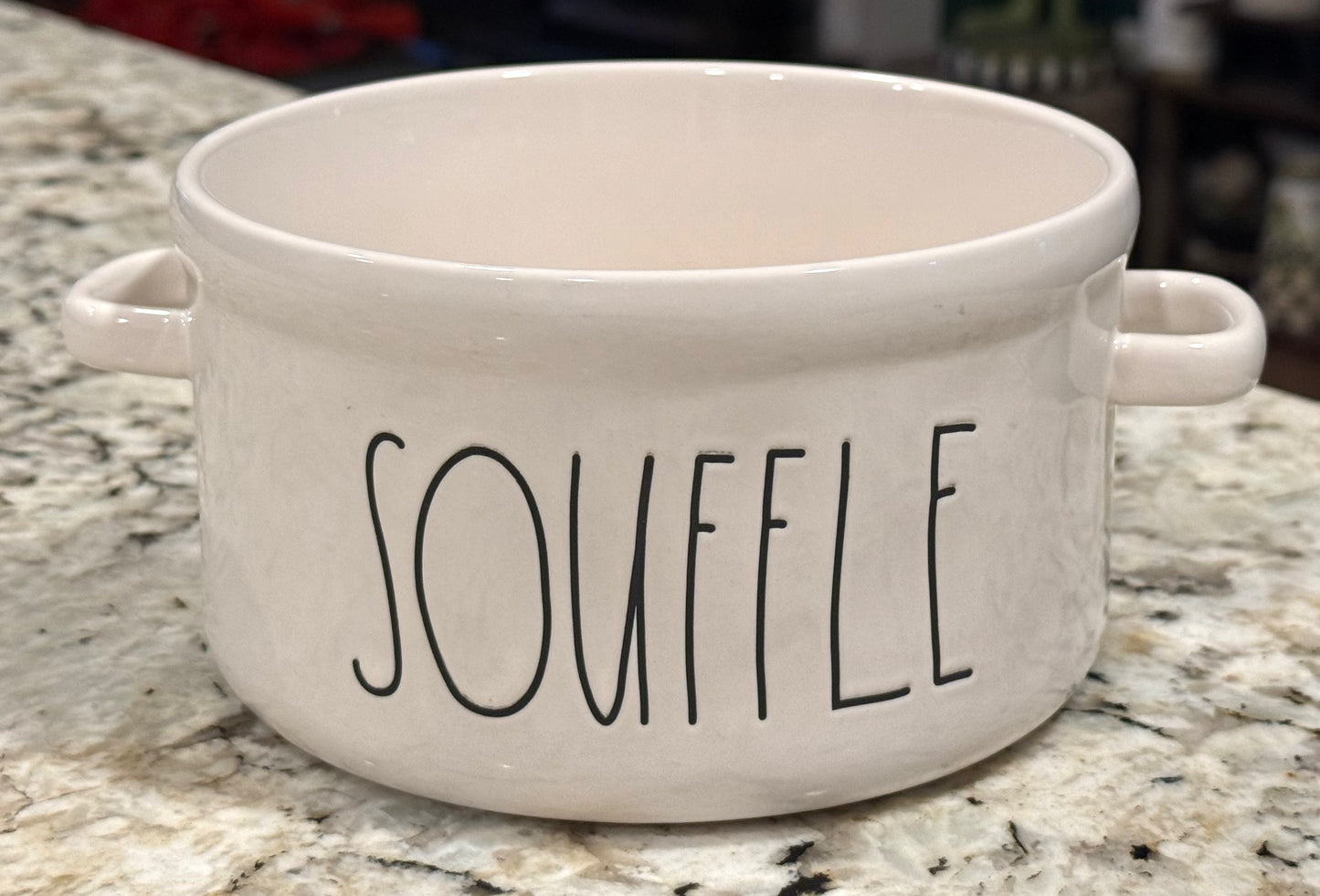 New Rae Dunn white ceramic SOUFFLÉ bowl dish