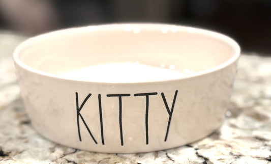 New Rae Dunn ceramic car dish KITTY