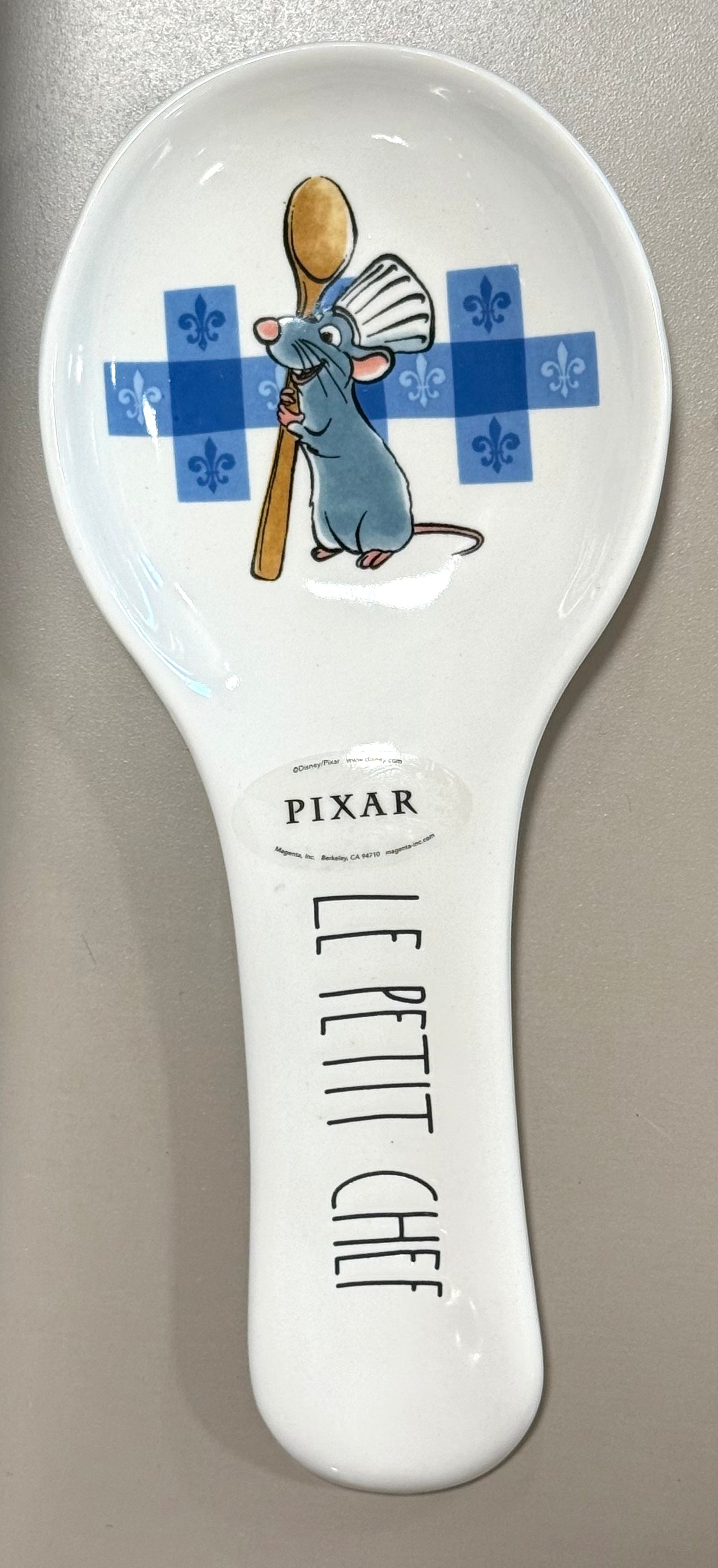 New release Rae Dunn x Pixar’s Ratatouille ceramic spoon rest LE PETIT CHEF