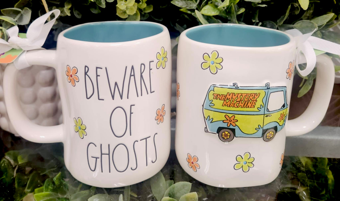 New Rae Dunn x Scooby Doo series collection coffee mug BEWARE OF GHOSTS