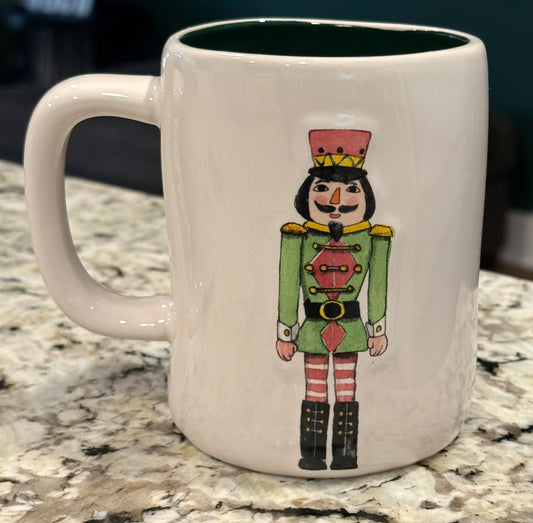 New Rae Dunn white ceramic nutcracker coffee mug YOU CRACK ME UP