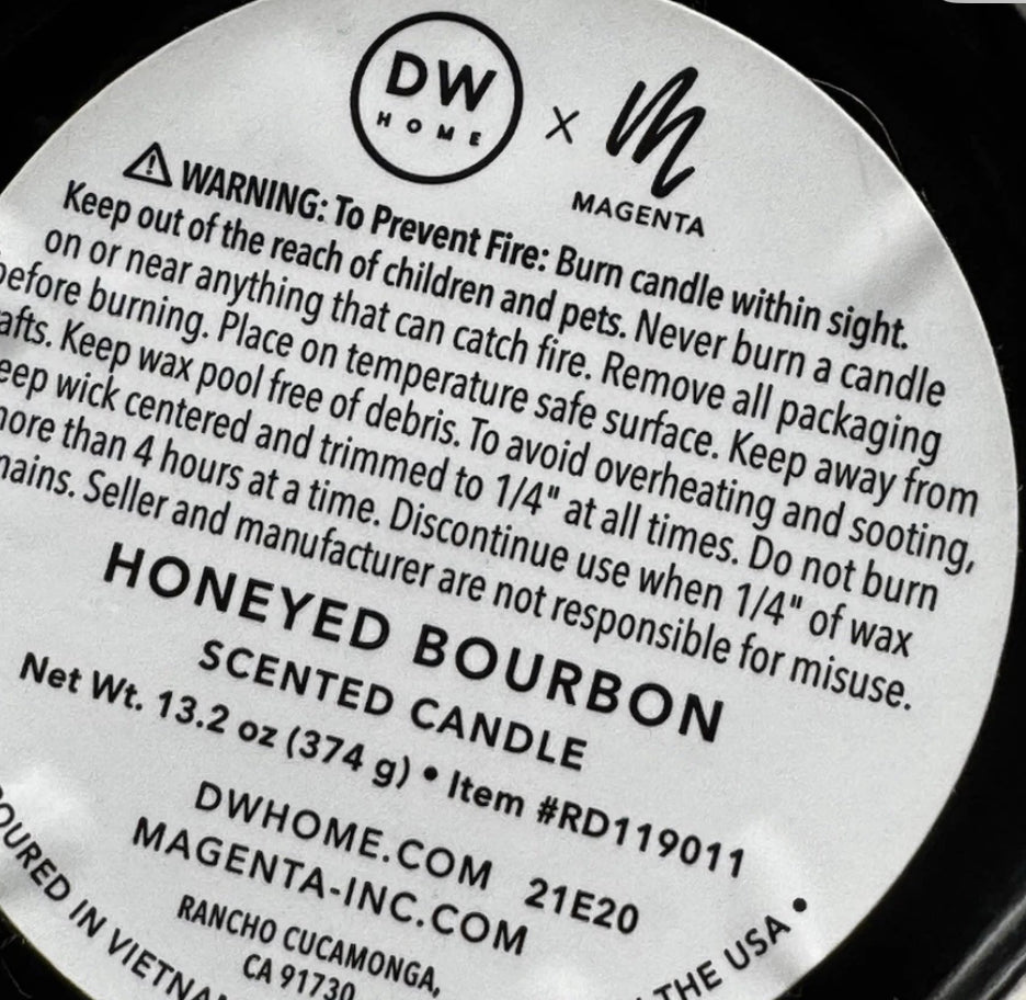 New Rae Dunn black ceramic bee topped candle BOSS BEE 🐝