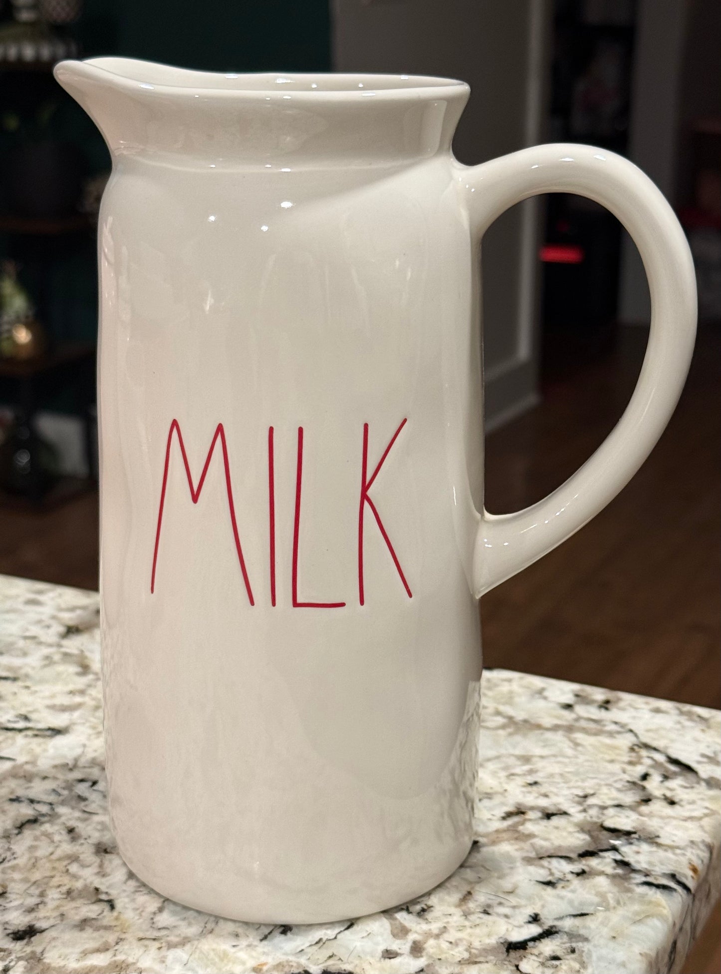 New Rae Dunn white ceramic MILK pitcher