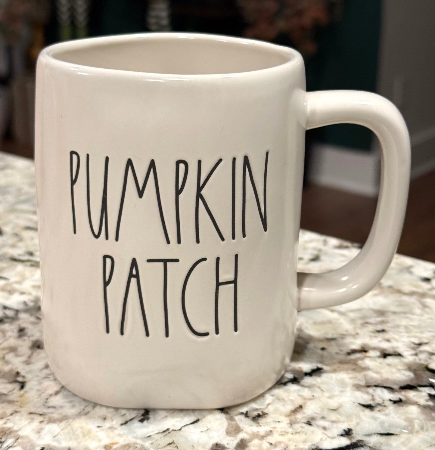 New Rae Dunn white ceramic coffee mug PUMPKIN PATCH