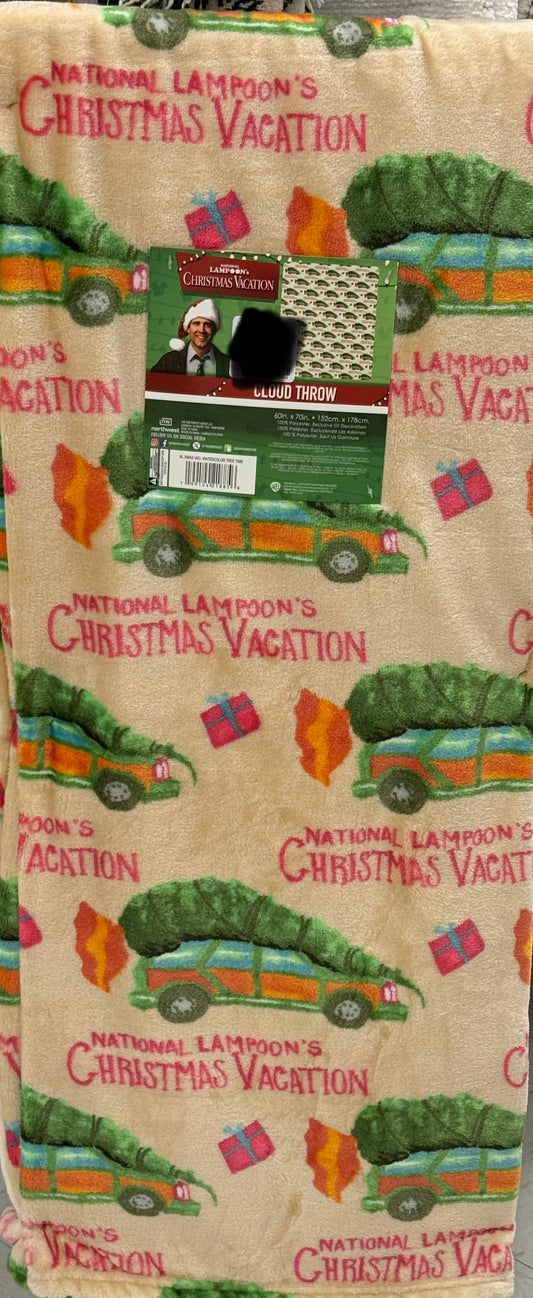 New National Lampoons Christmas Vacation throw blanket bedding 60x70