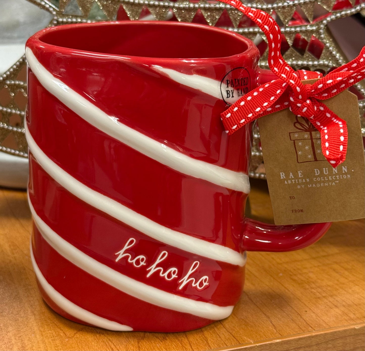New Rae Dunn ceramic Christmas coffee mug HO HO HO