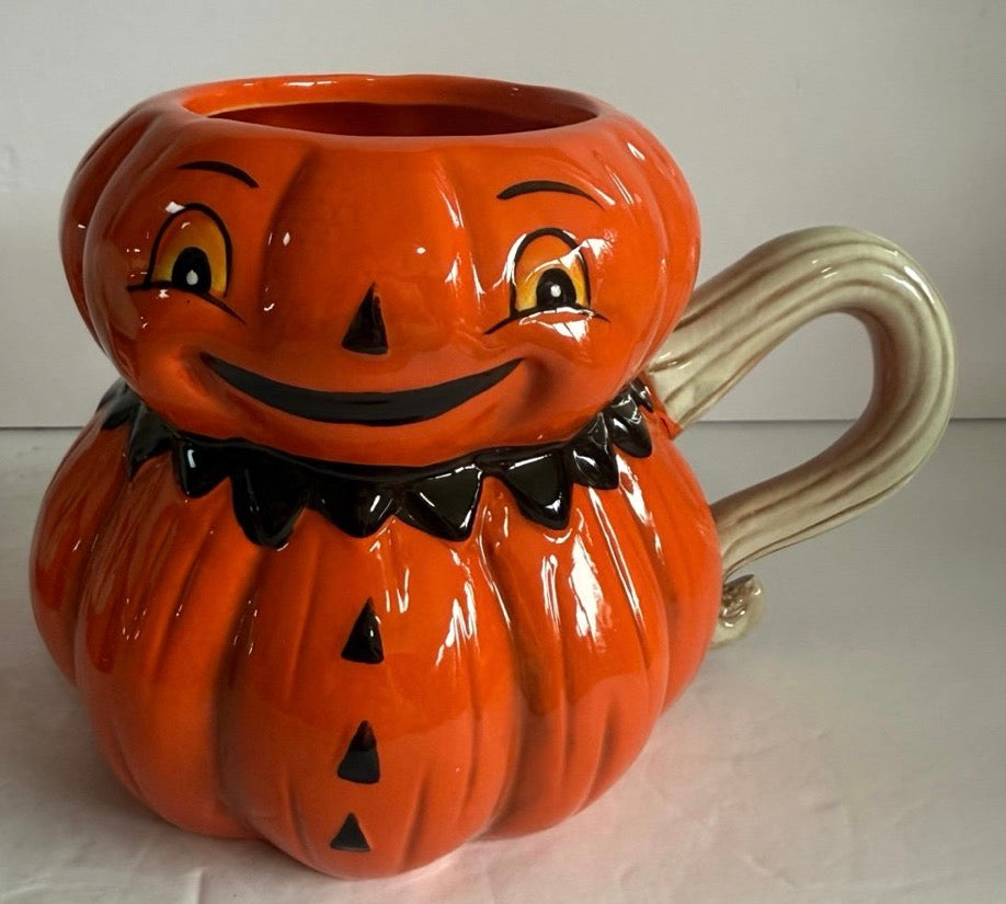 New release Joanna Parker ceramic happy pumpkin coffee mug Halloween decor