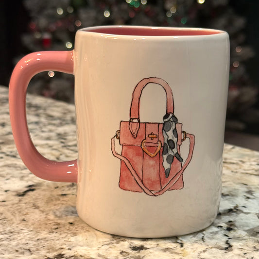 New Rae Dunn ceramic coffee mug GLAM-MA