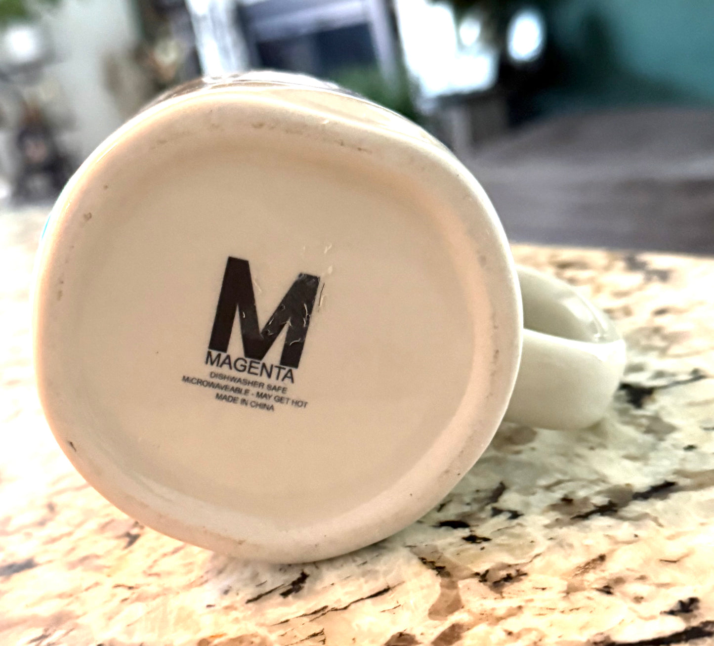 New Rae Dunn white ceramic coffee mug FAMILY (M) Stamped