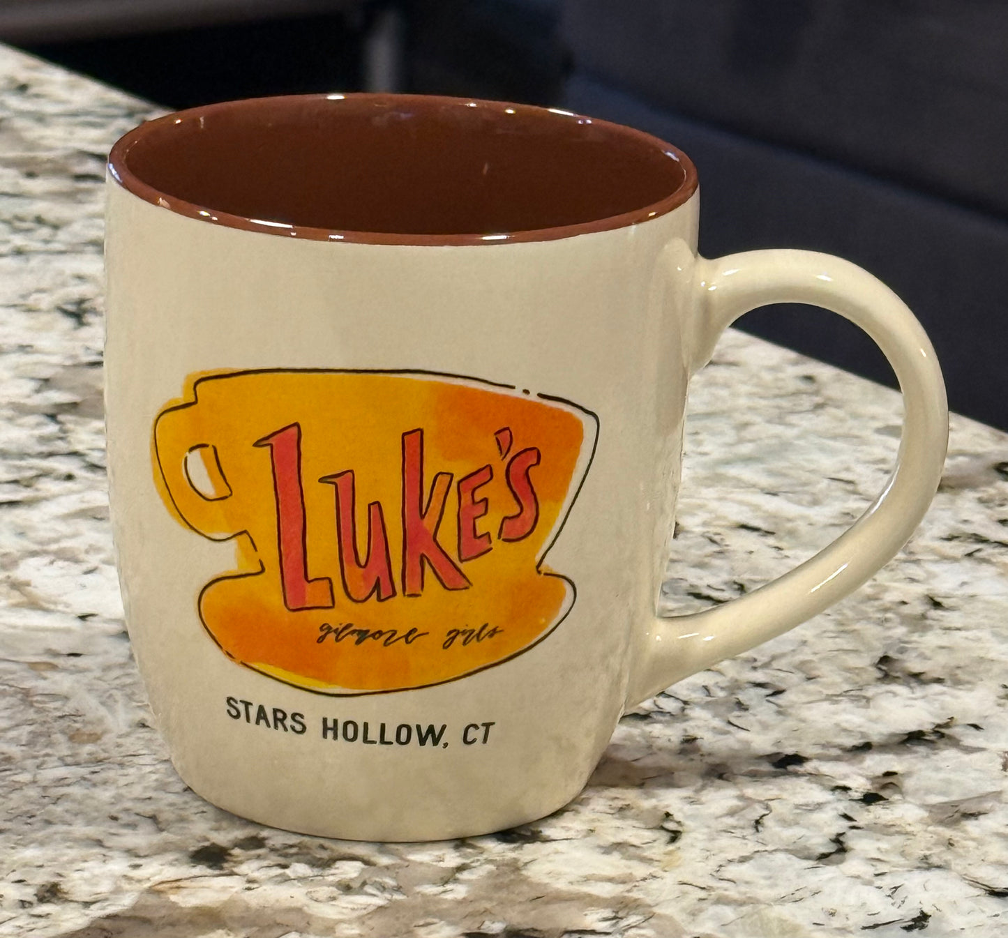 New Gilmore Girls ceramic coffee mug brown/tan Luke’s