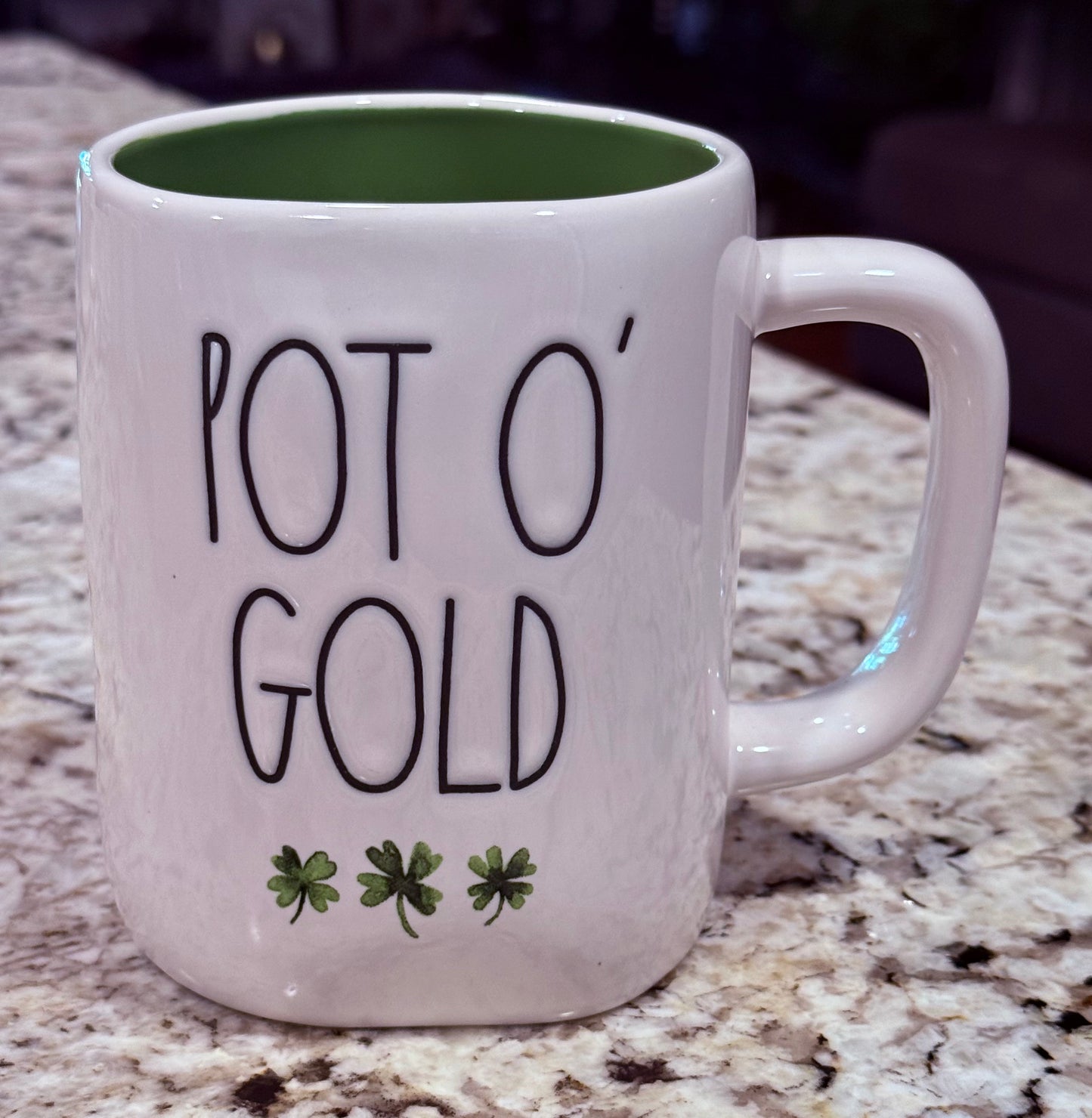 New Rae Dunn St. Patrick’s Day ceramic coffee mug POT O’ GOLD