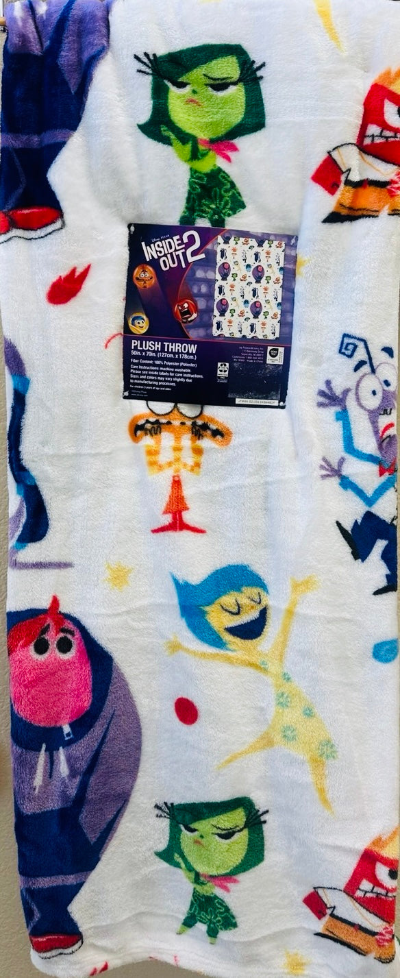 New Pixar’s Inside Out 2 50x70 character throw blanket
