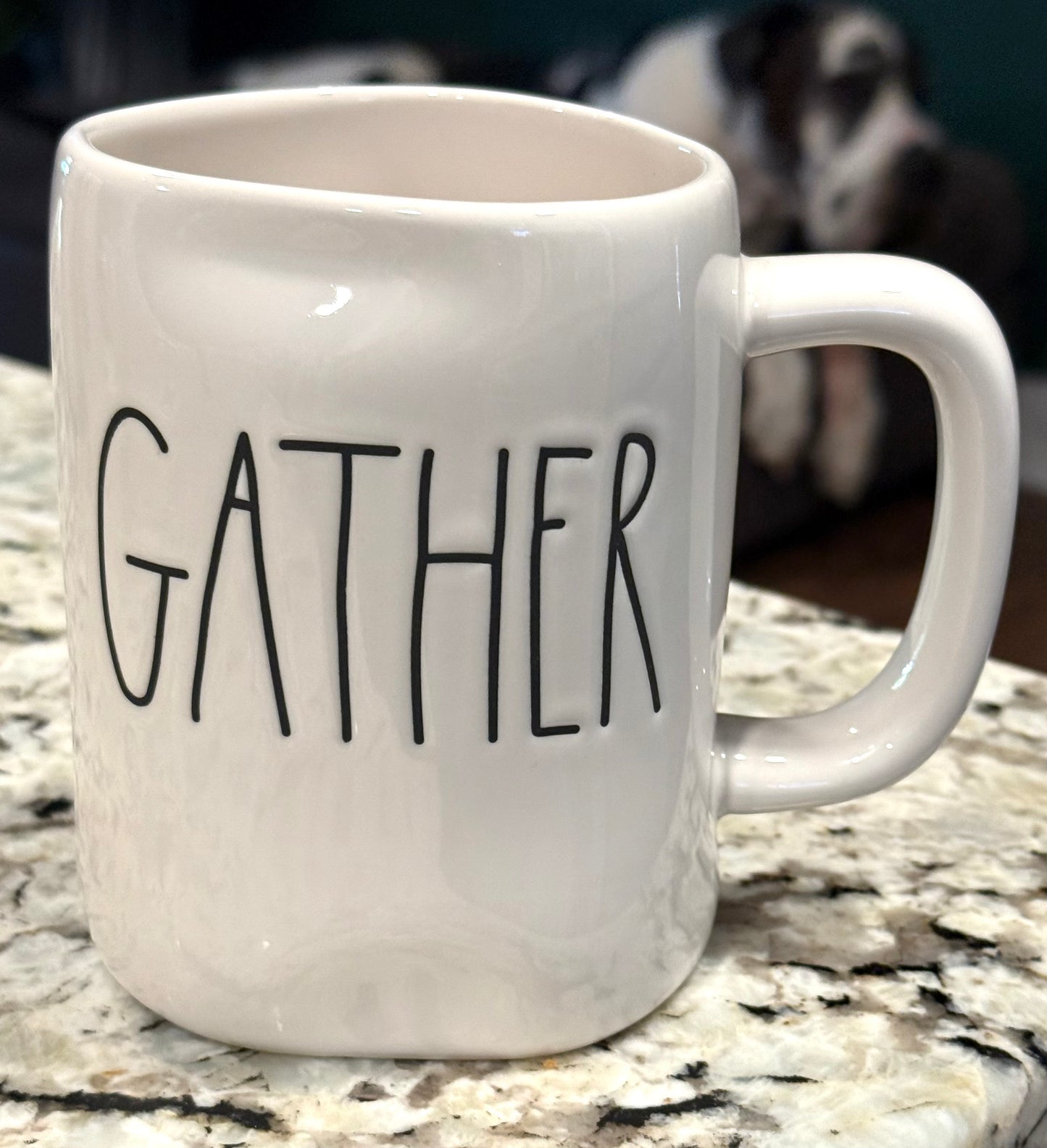 New Rae Dunn fall ceramic coffee mug GATHER
