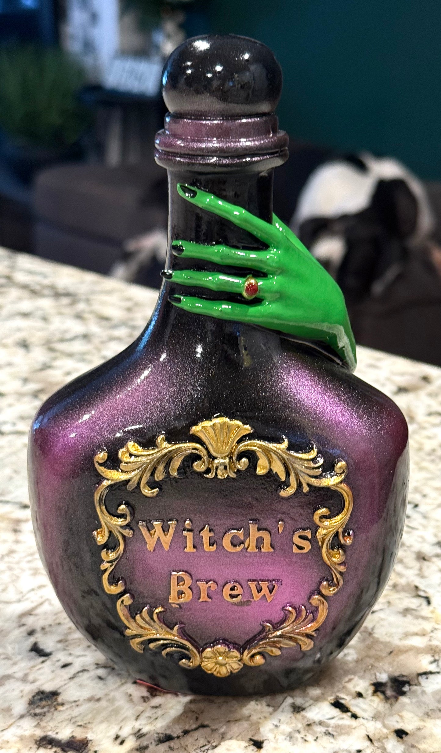 New Halloween decor Witch’s Brew potion bottle