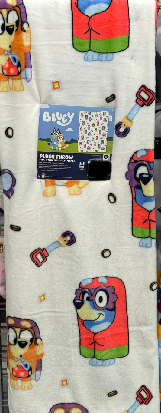 New Bluey Christmas fun blanket bedding 50x70