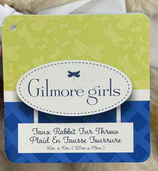 New faux fur Gilmore Girls fall throw blanket/bedding 50x70