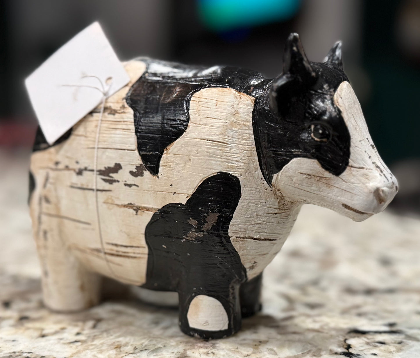 New white resin Farmline tiered tray decor Cow 🐄