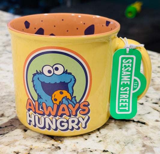 New Sesame Street Cookie 🍪 Monster ceramic coffee mug Always Hungry