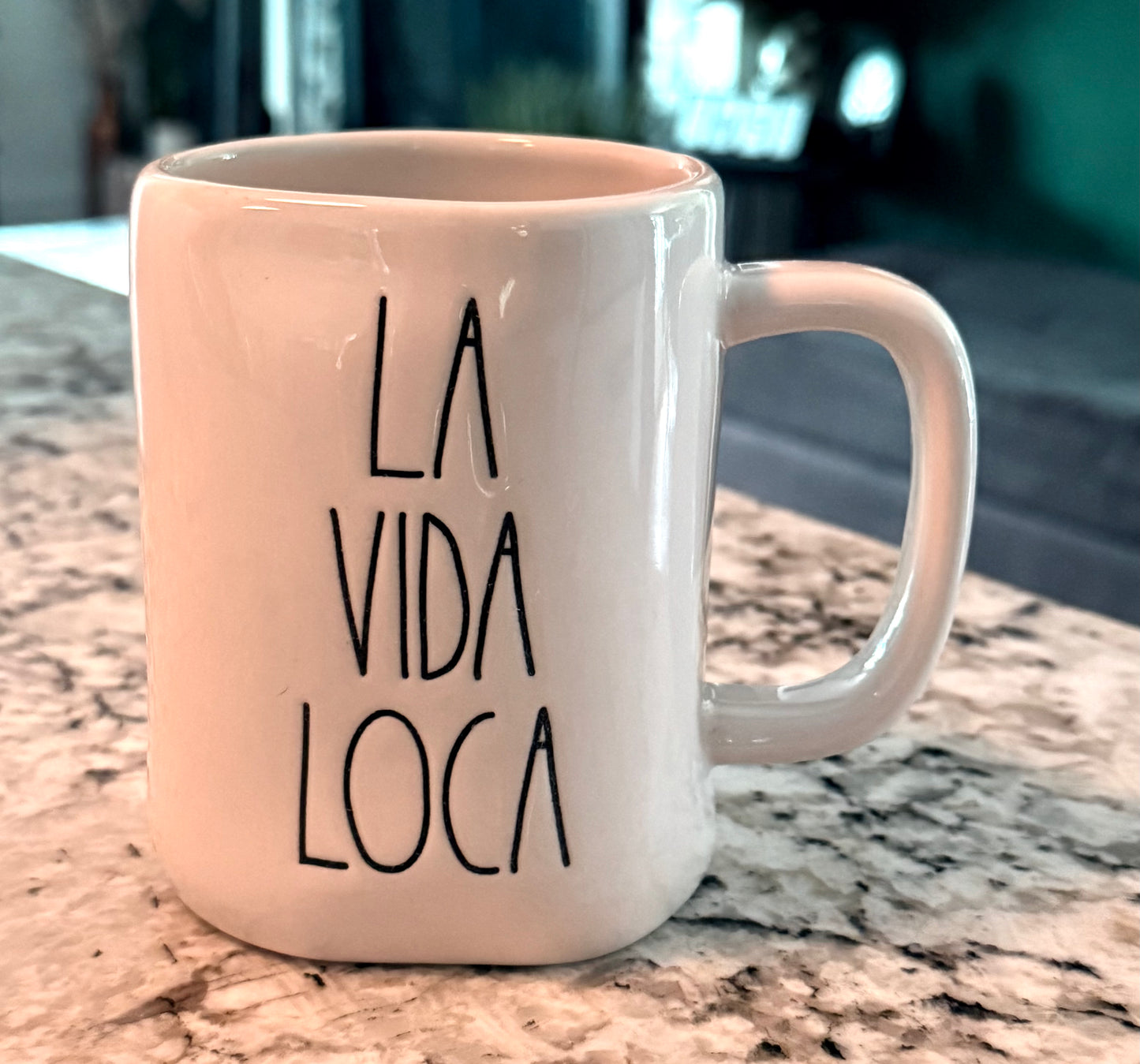 New Rae Dunn white ceramic coffee mug LA VIDA LOCA