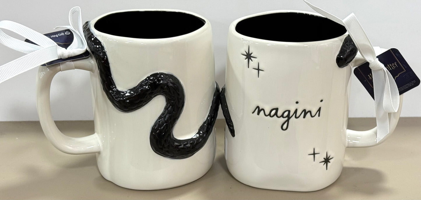 New Rae Dunn x Harry Potter white ceramic mug with snake NAGINI