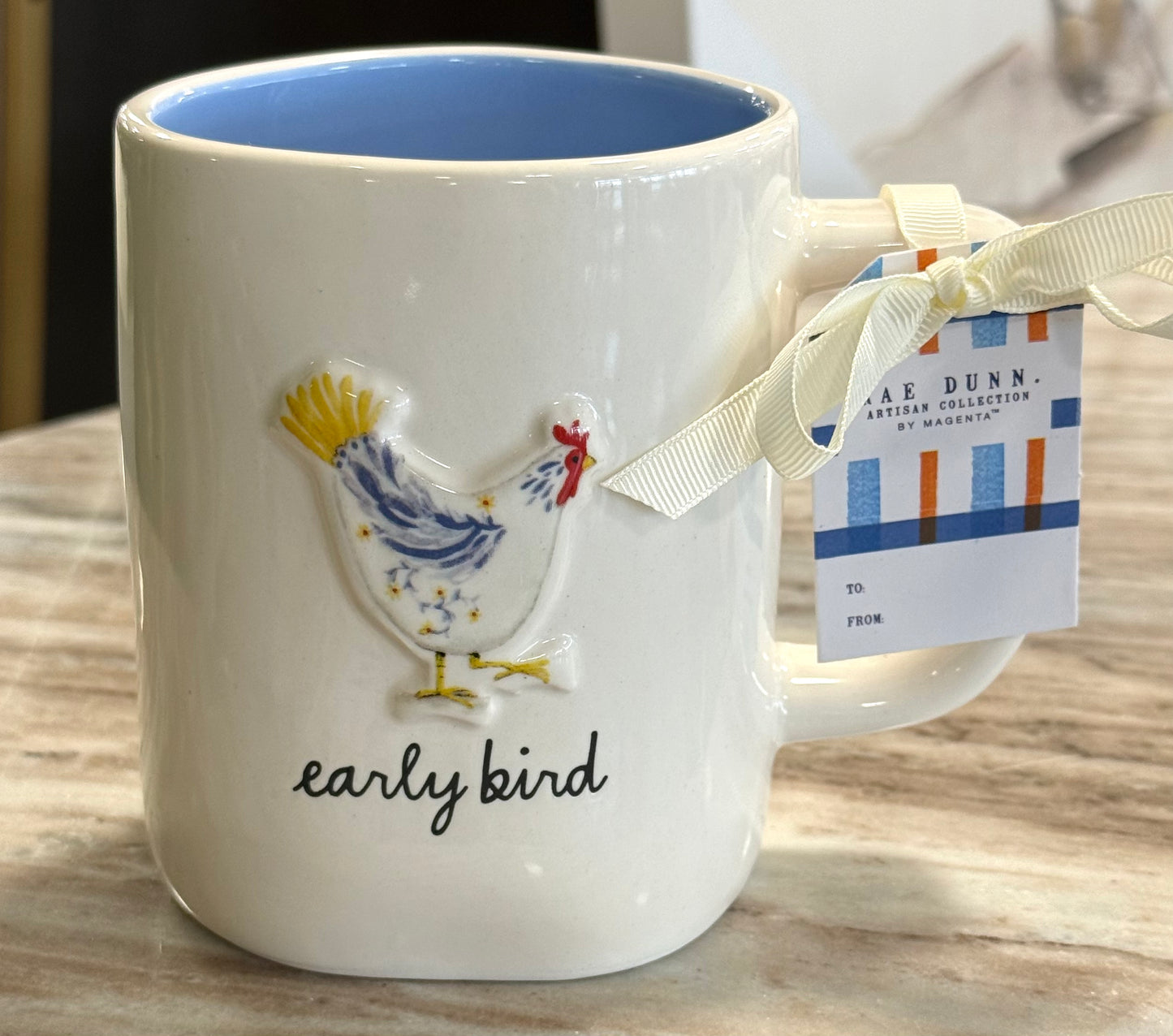 New Rae Dunn Farmline ceramic coffee mug EARLY BIRD
