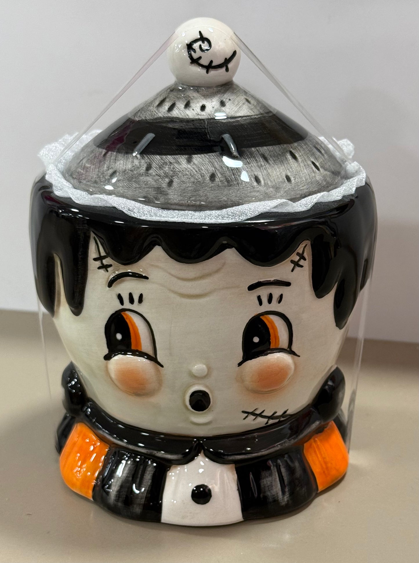 New release ceramic Joanna Parker Frankie covered bowl Halloween decor