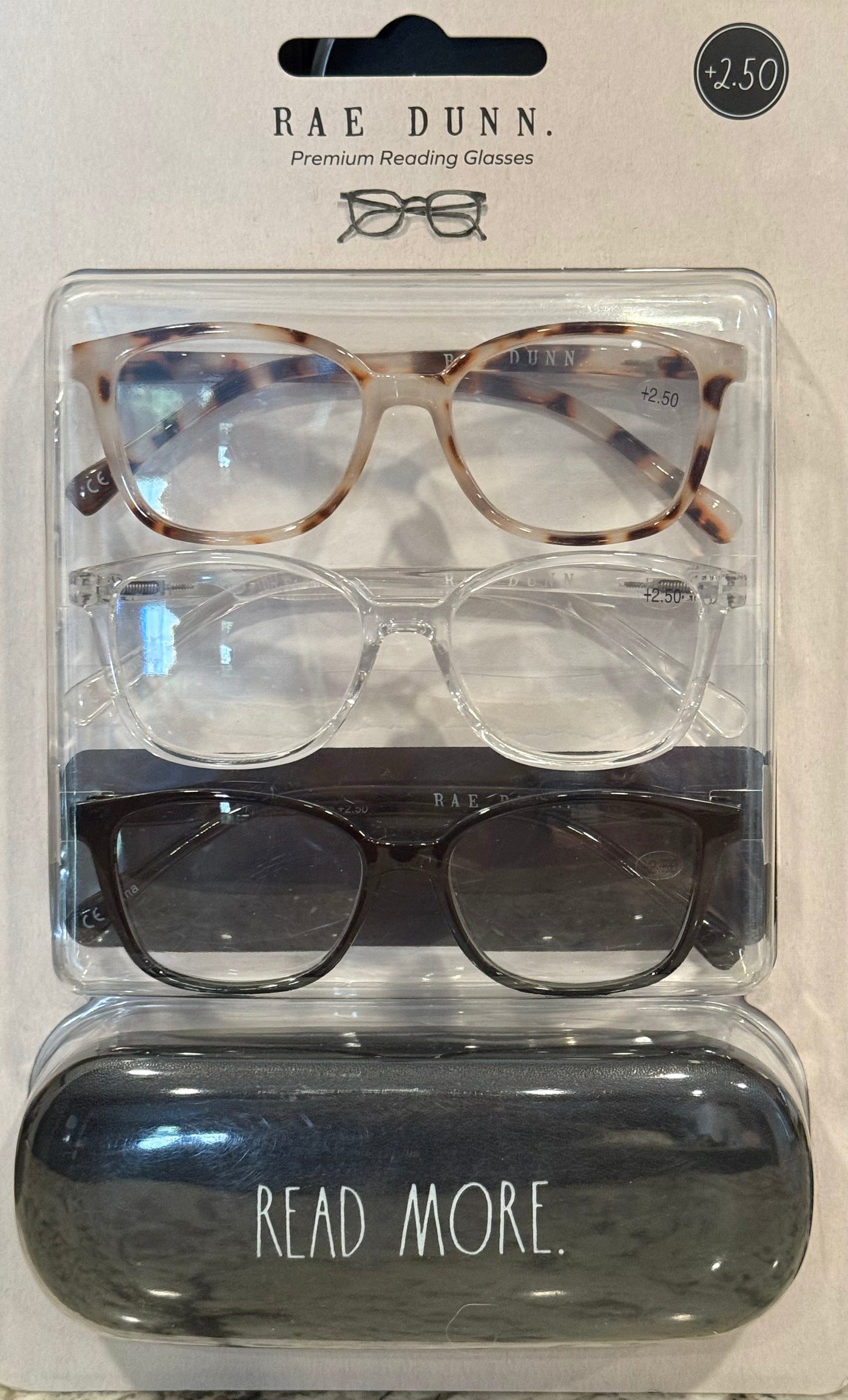 New Rae Dunn reading glasses gift set with case READ MORE 2.5 power