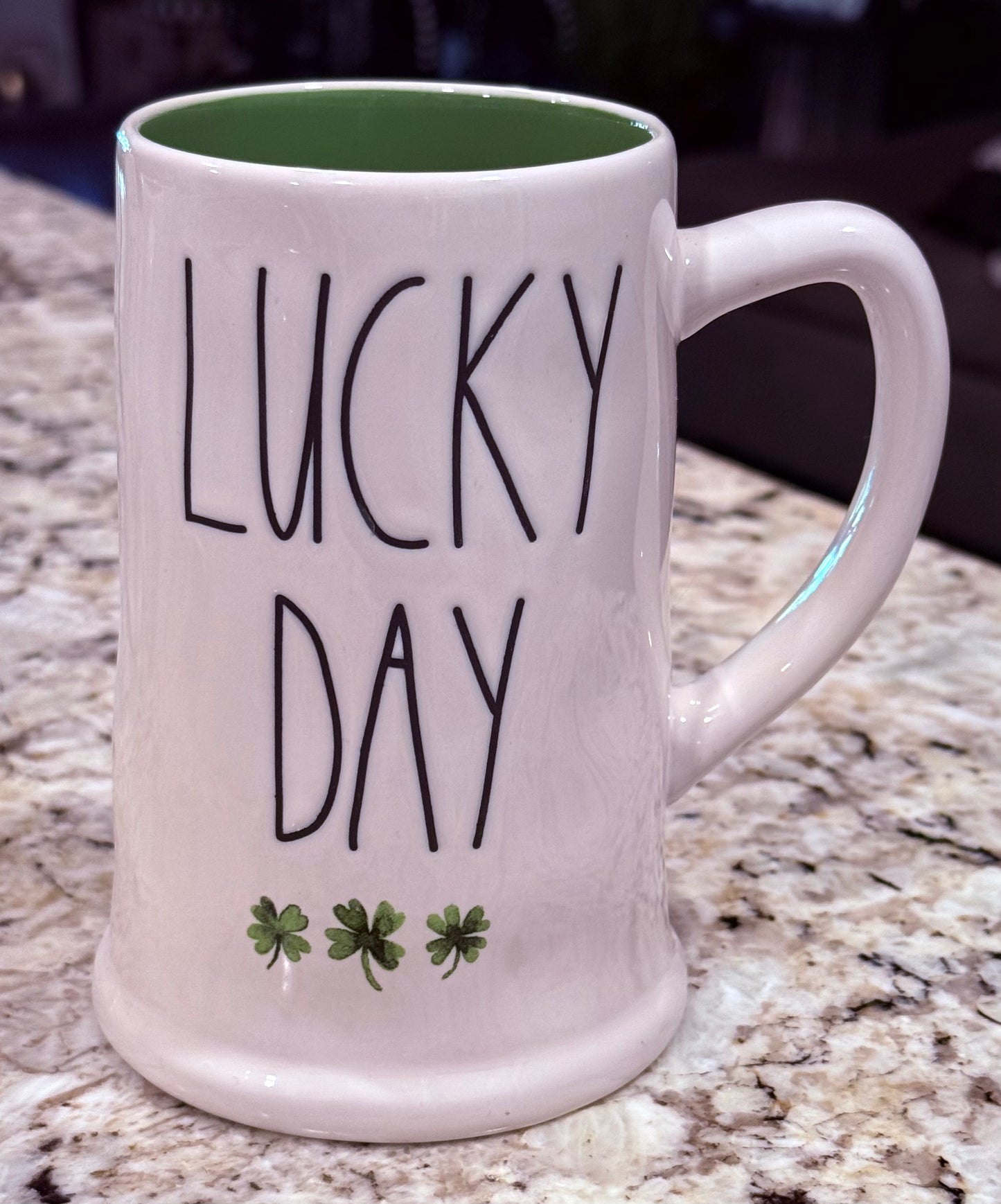 New Rae Dunn St. Patrick’s Day ceramic stein ☘️ LUCKY ME