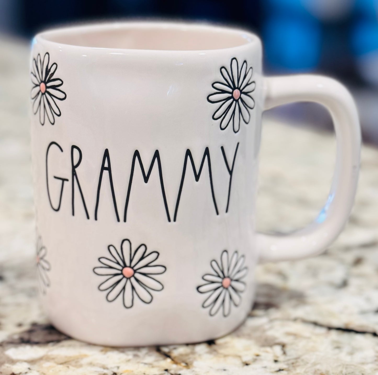 New Rae Dunn white ceramic coffee mug GRAMMY