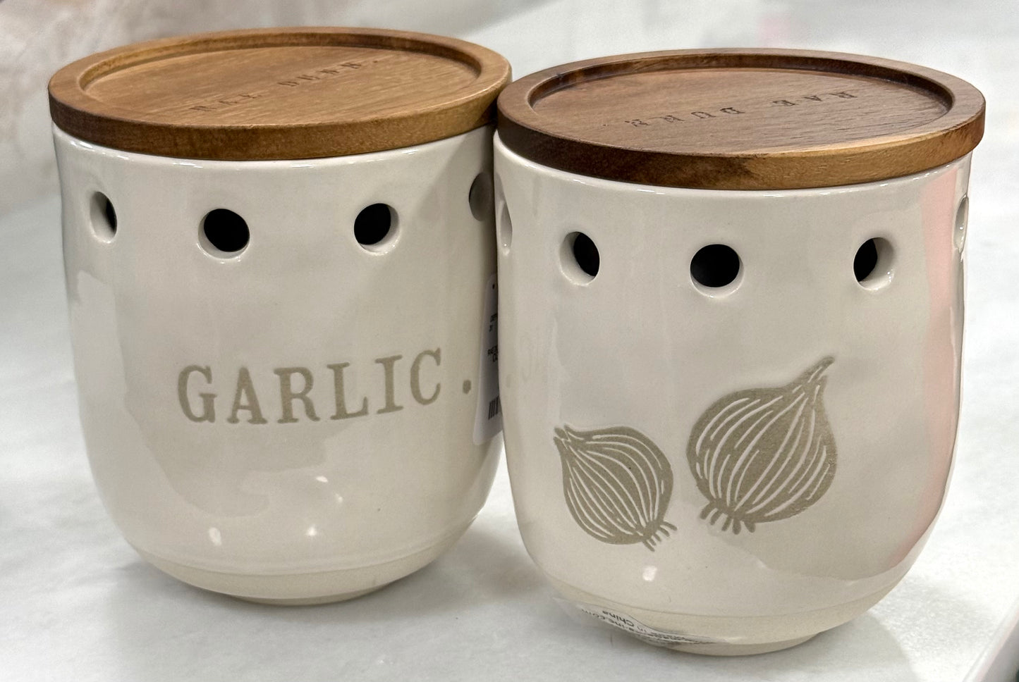 New release Rae Dunn ceramic GARLIC cellar