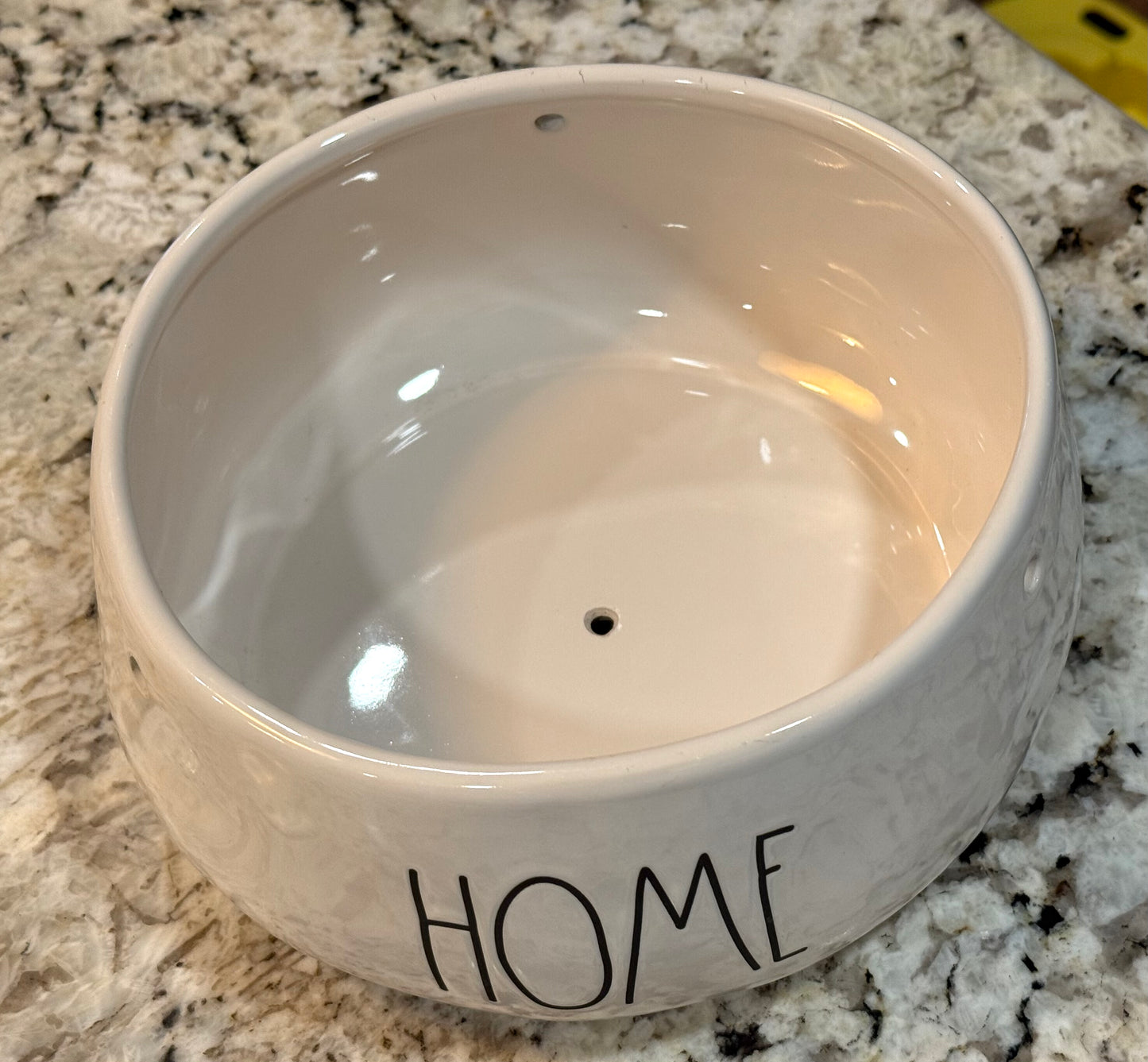 Rae Dunn ceramic white planter decor HOME 7x3.5