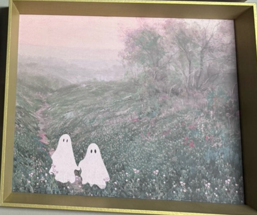 New viral Ghost flower fields picture decor