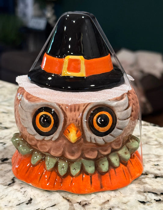 New ceramic Joanna Parker fall line owl π¦ small storage container
