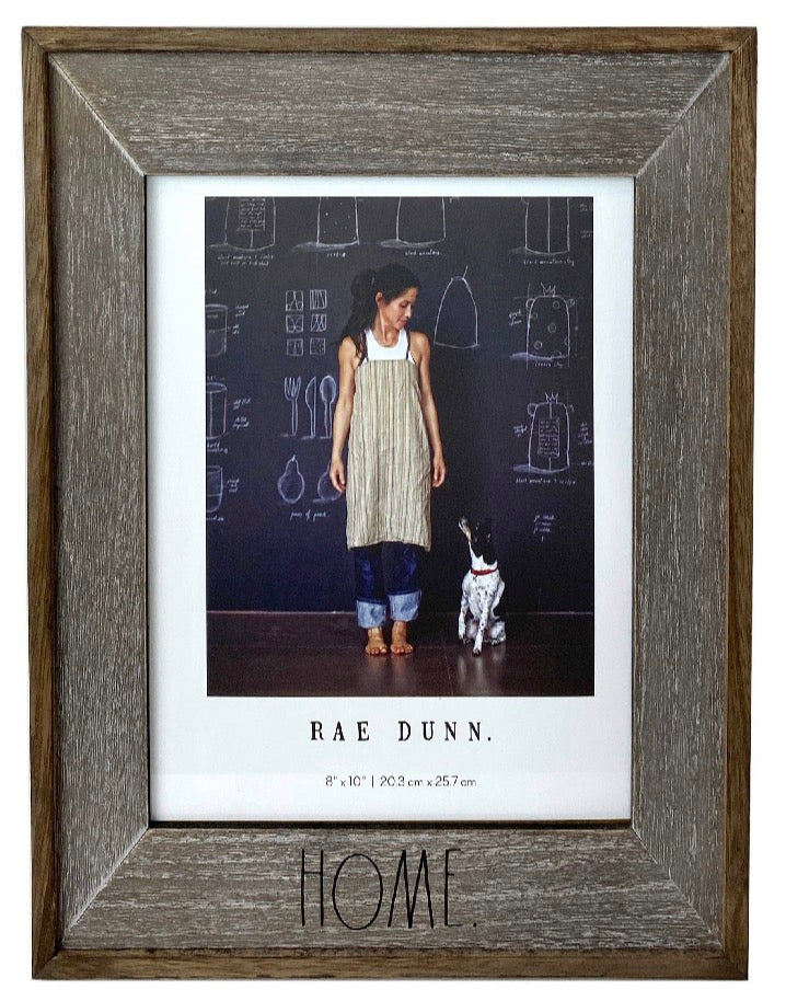 New Rae Dunn HOME 8 x 10 Dark Wooden Photo picture Frame