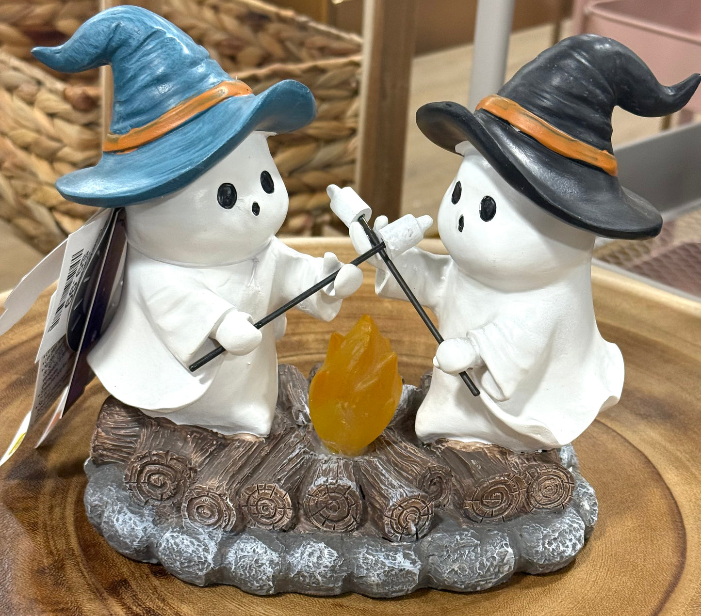 New light up Ghoulish campfire ghosts Halloween decor