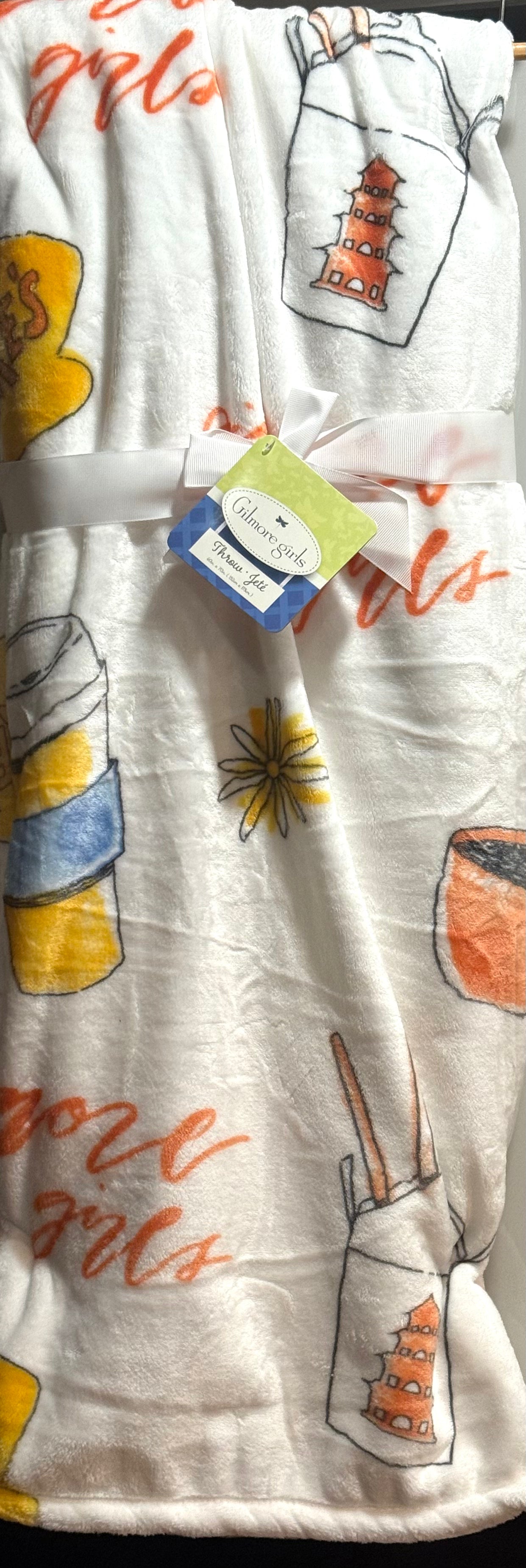 New white Gilmore Girls oversized super soft throw blanket bedding 60x70