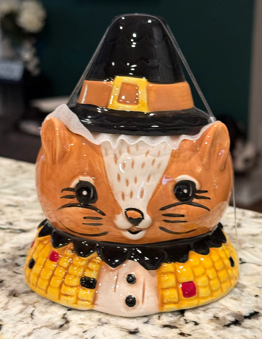 New ceramic Joanna Parker fall line squirrel πΏοΈ small storage container