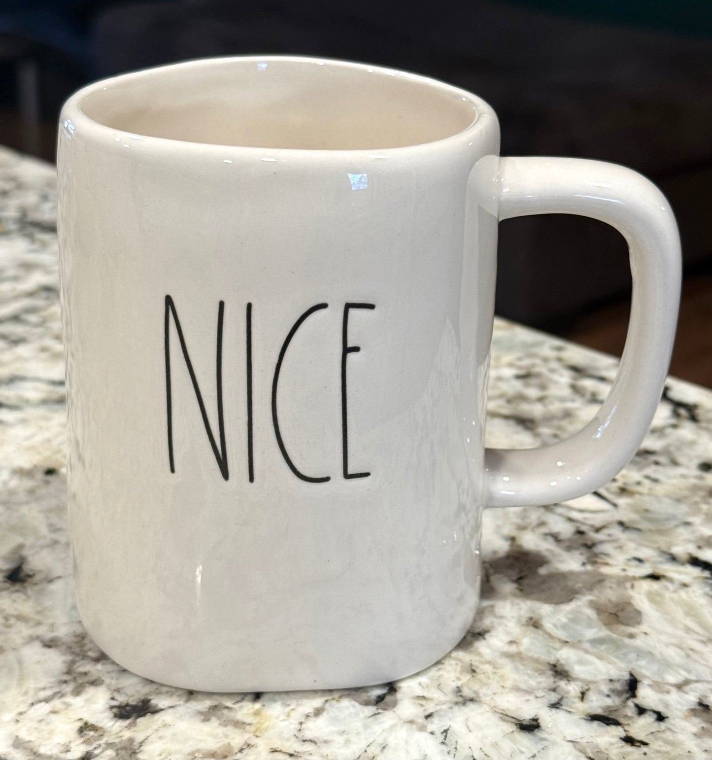 New Rae Dunn white ceramic Christmas coffee mug NICE