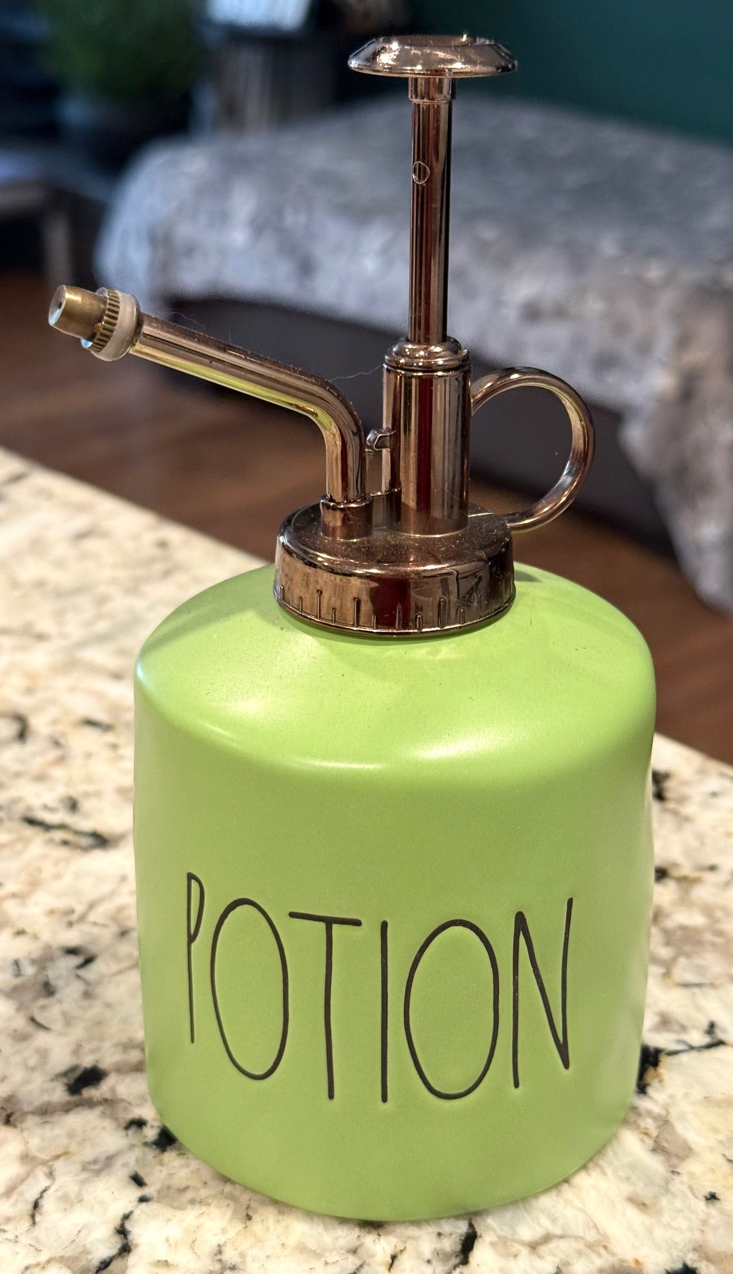 New Rae Dunn green ceramic POTION plant mister