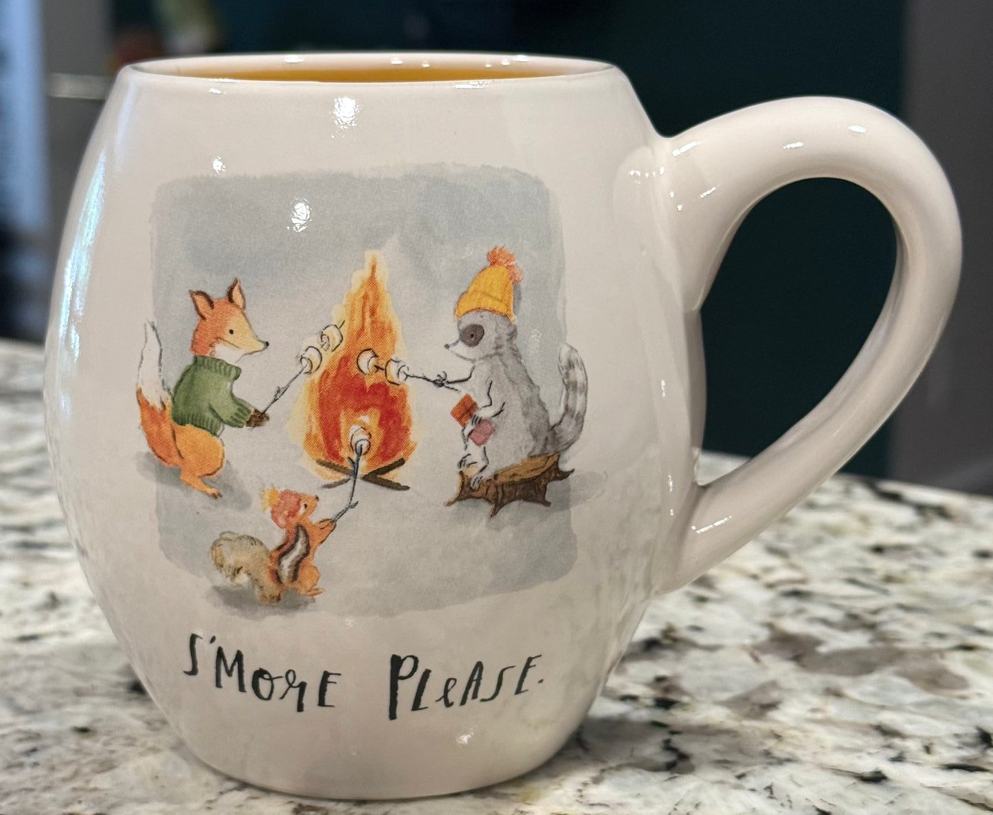 New Rae Dunn fall critters decor ceramic coffee mug S’MORE PLEASE