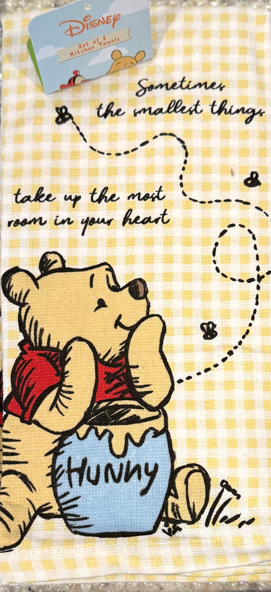 New Disney Winnie the Pooh dish towel set (2)